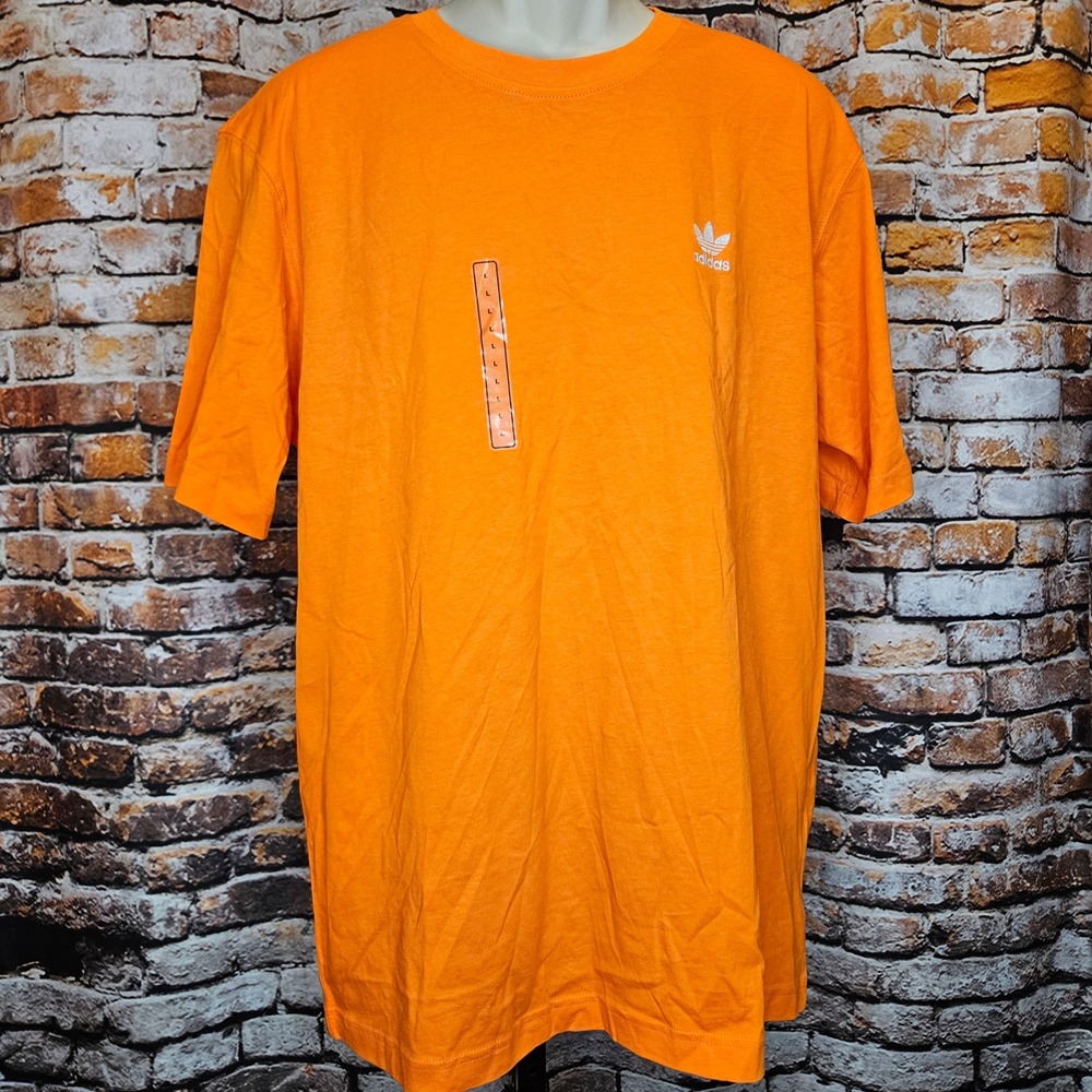 Adidas Originals Adicolor Essentials Trefoil T-Shirt Orange IY5367 Mens L NWT